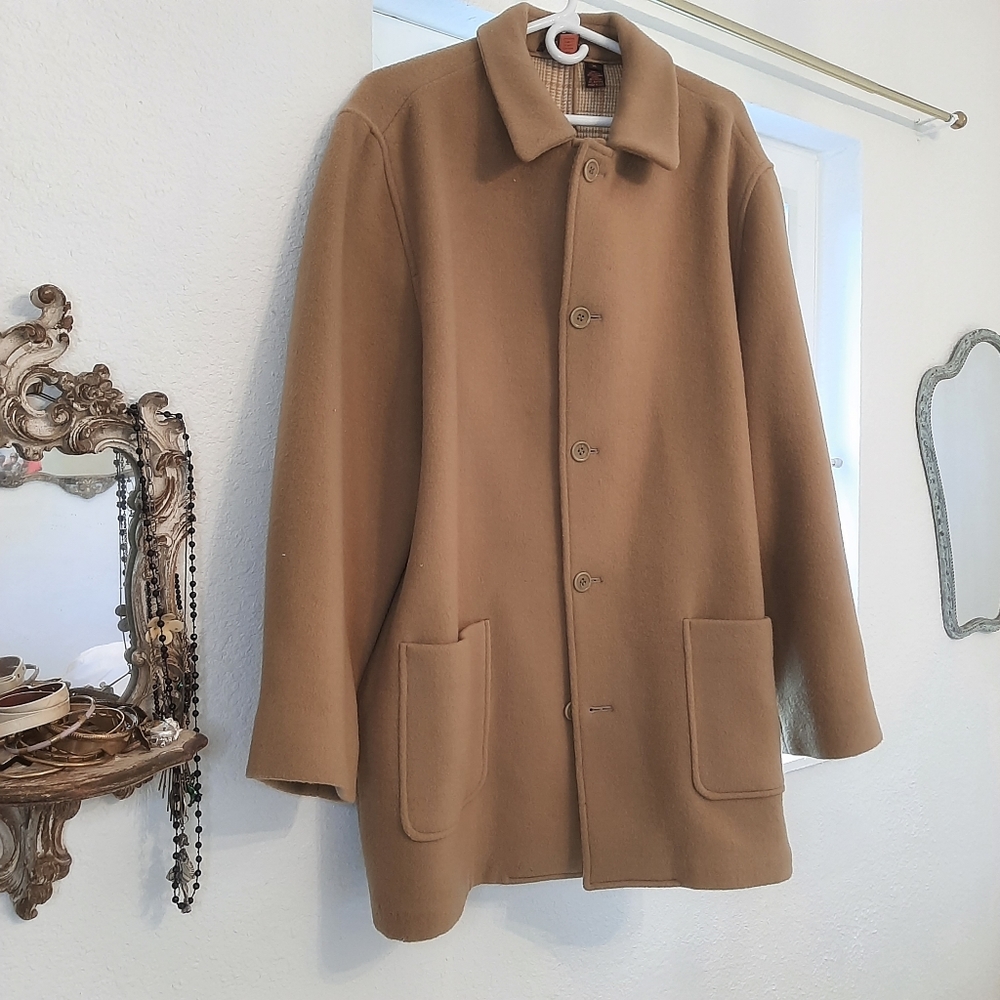 Men's Tan Military Field Coat